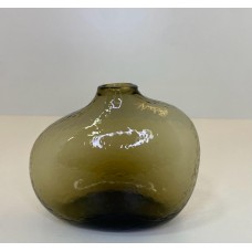 Vaso de Vidro Marrom P 